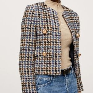 ISO Mango Houndstooth Jacket